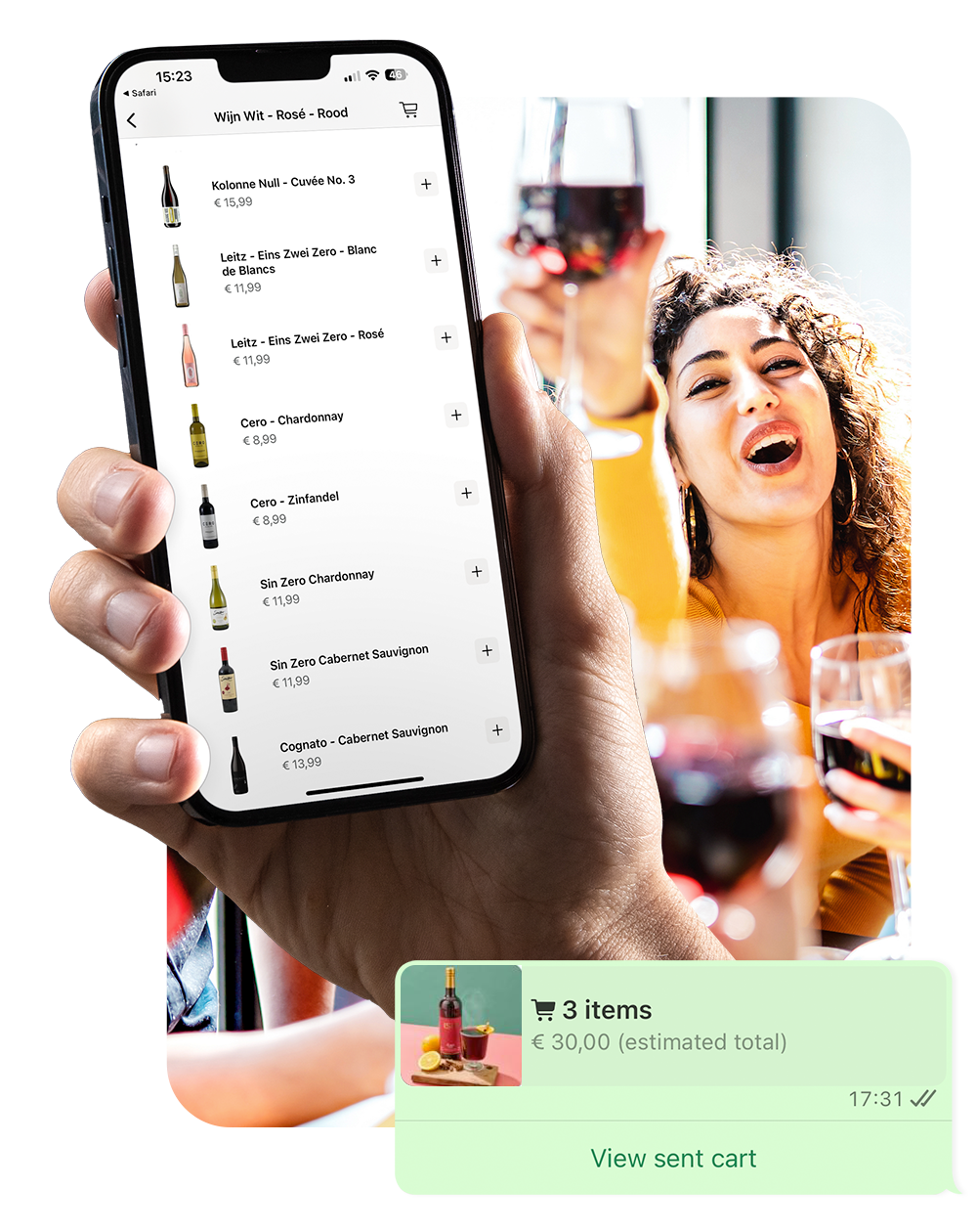 Your drinks business on WhatsApp
