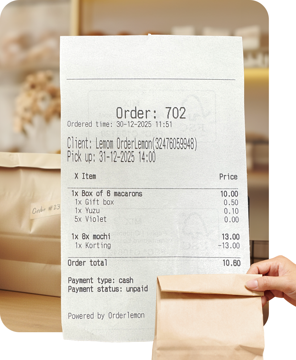 Order printer orderlemon